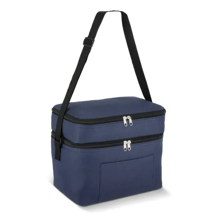 R-PET 600D Dual compartment cooler bag 30 x 20 x 25cm 12L - LT95393 (N0010)